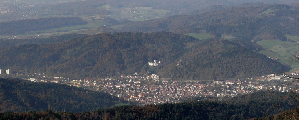 Blick vom Kandel auf Waldkich und Kollnau.